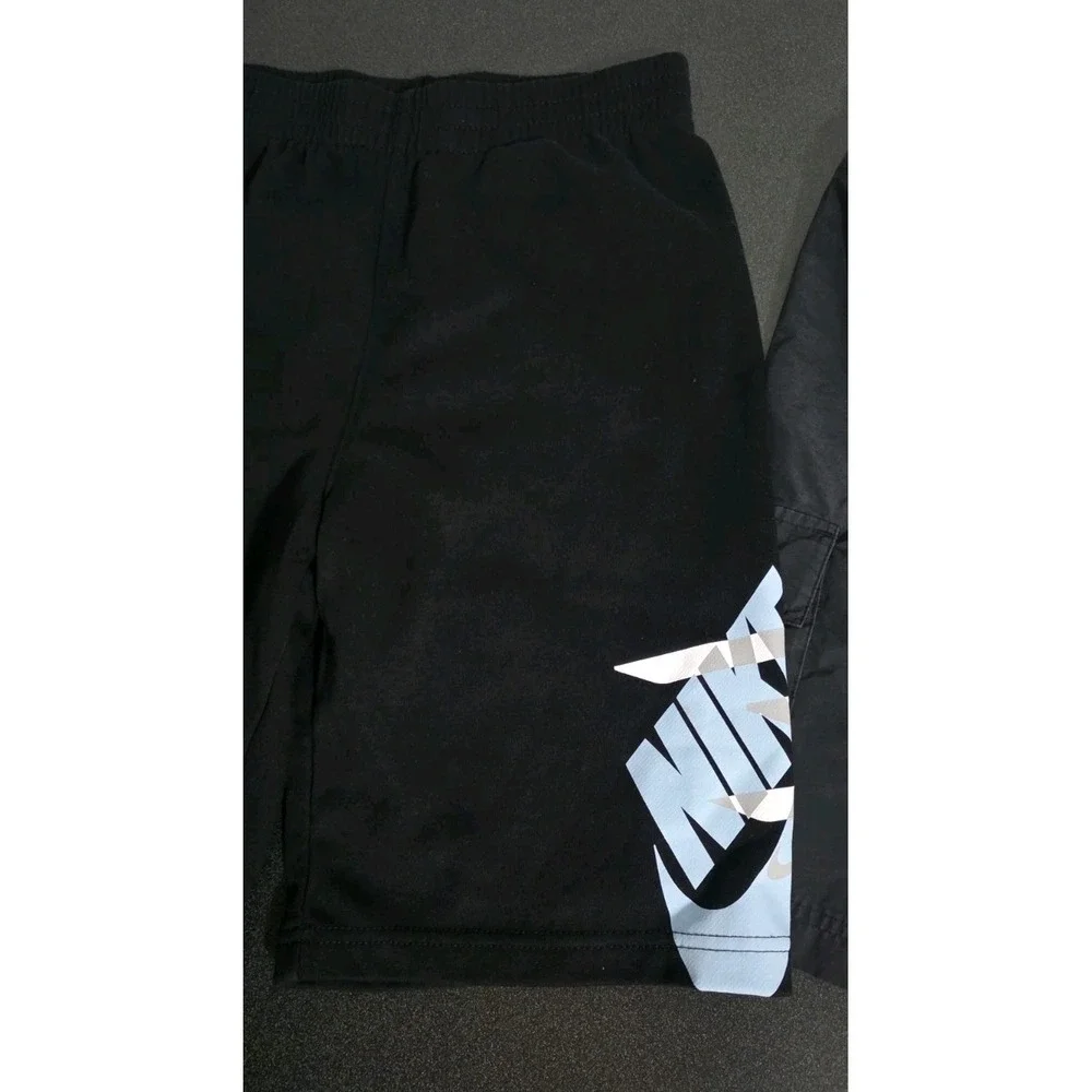 2pc Nike Sportswear Cargo Fleece Short Black Boys L‎ Gym Active Play Basketball